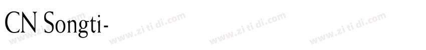 CN Songti字体转换